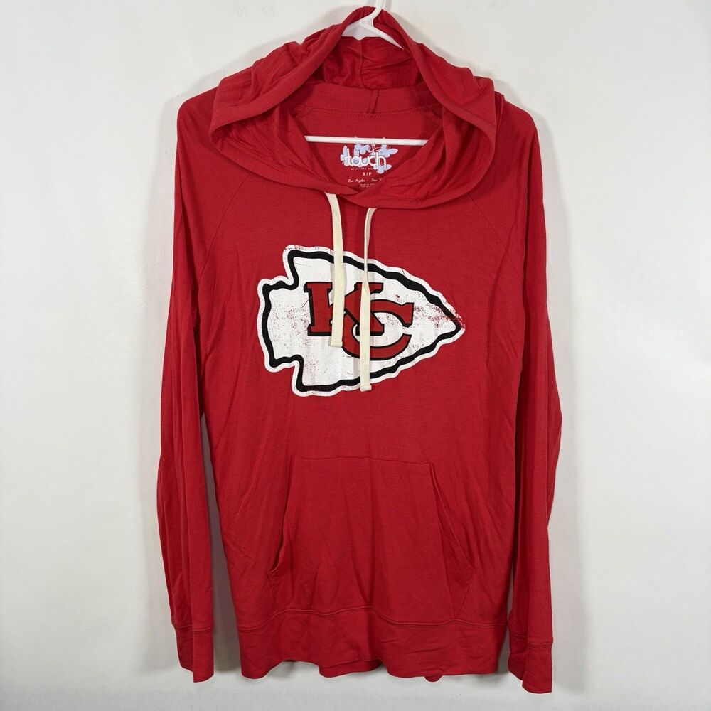 Touch by Alyssa Milano Kansas City Chiefs Hoodie Womens Small Red Lightweight